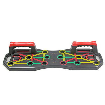 Multifunktionales Push-up Board mit Widerstandsbändern - Komplettes Fitness-Set für Zuhause & Unterwegs