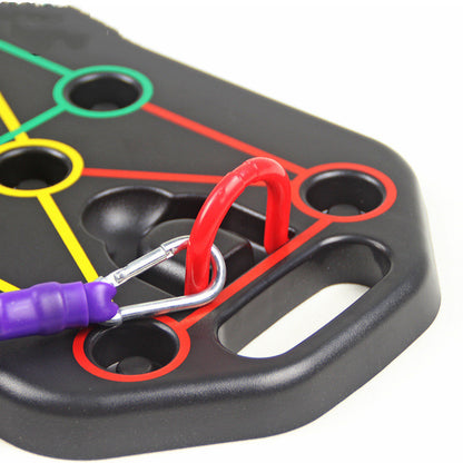 Multifunktionales Push-up Board mit Widerstandsbändern - Komplettes Fitness-Set für Zuhause & Unterwegs